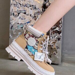 Ladies Shoes Lace up Boots